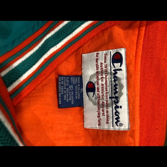 Vintage Champion Miami Dolphins Jacket - Picture 3 of 4